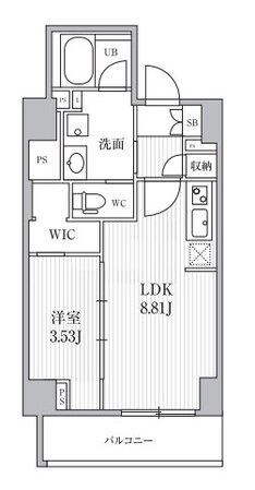 シーズンフラッツ靭本町の物件間取画像